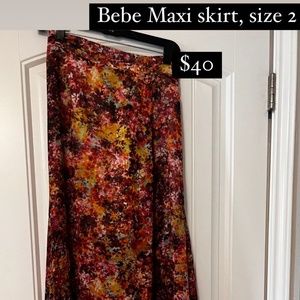 Floral maxi skirt